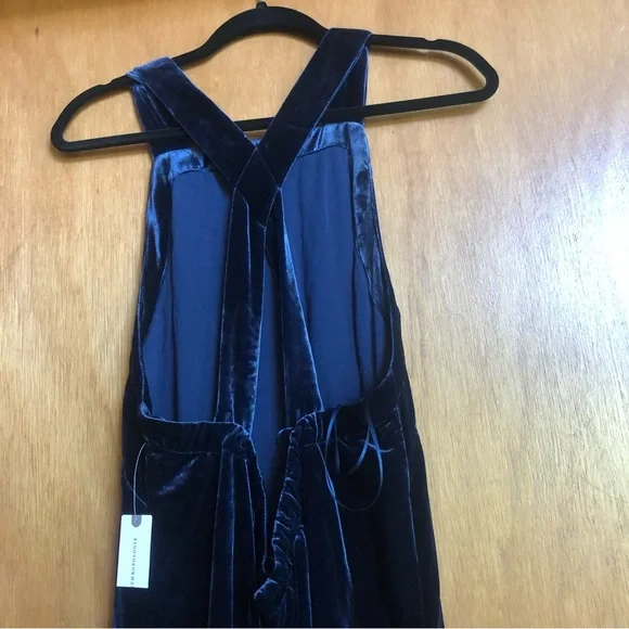NWT Anthropology Velvet Halter Maxi Dress - Picture 10 of 10
